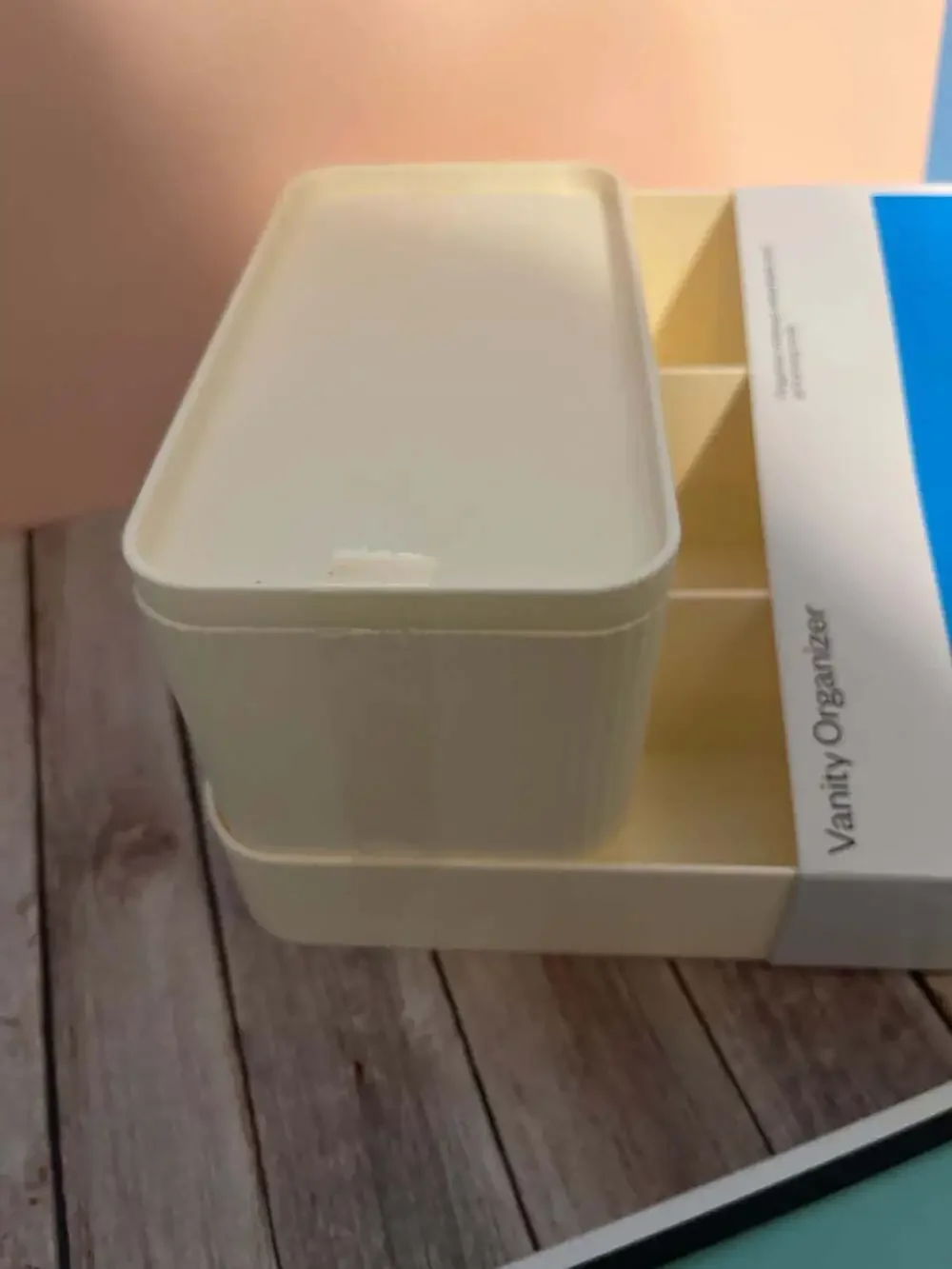 Room Essentials Cream Vanity Organizer, 4.7